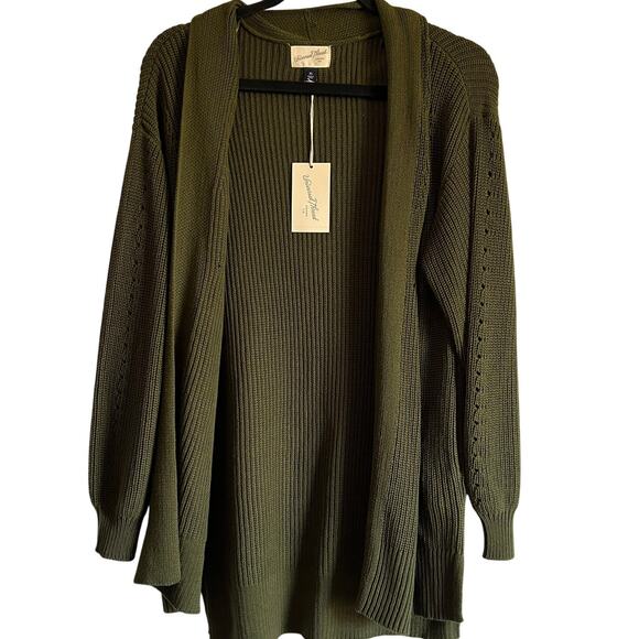 Universal Thread Sweaters - Universal Thread Women's Green Open-Front Long Line Cardigan - Size XS - NWT